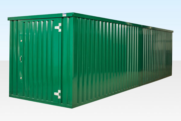 CONTENITORE PIATTO DA 6 M X 2,1 M CON COLLEGAMENTI TERMINALI (VERNICIATO A POLVERE)